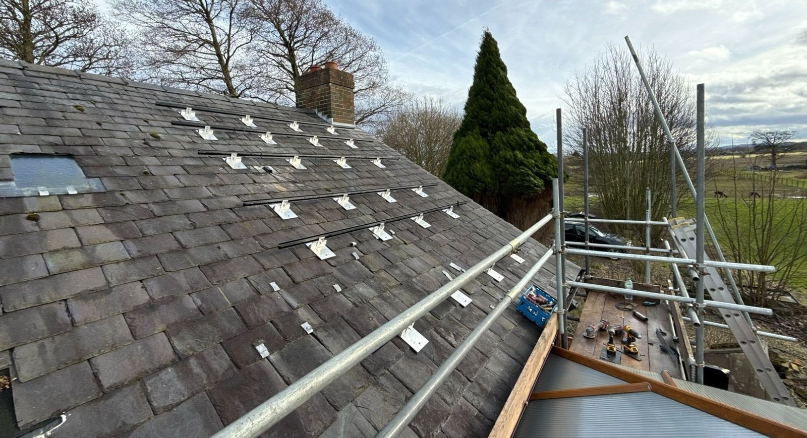 Completed rooftop solar PV installation